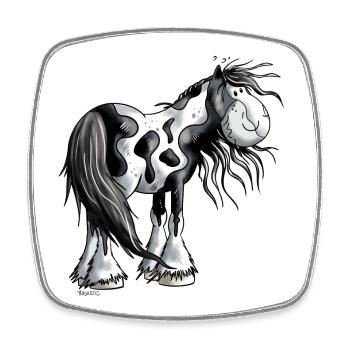 Cute Irish Tinker - Square fridge magnet - white - Front