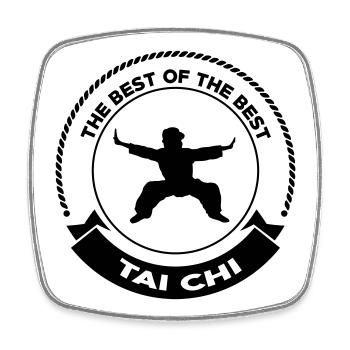 Taijiquan Tai-Chi Chuan Tai-Chi Tai Chi Chuan - Square fridge magnet - white - Front