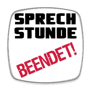 Sprechstunde beendet Medizin Spruch Geschenk - Viereckiger Kühlschrankmagnet - Weiß - Vorne