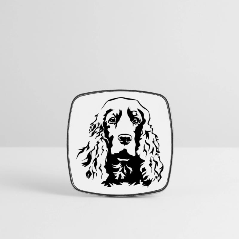 Cocker Spaniel head Square fridge magnet