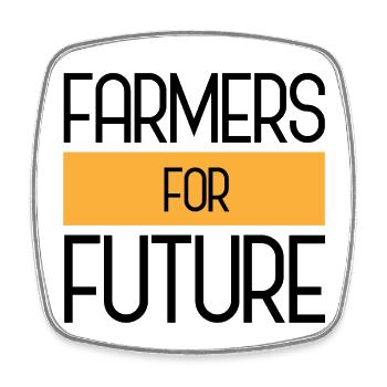 Farmers for Future - Square fridge magnet - white - Front