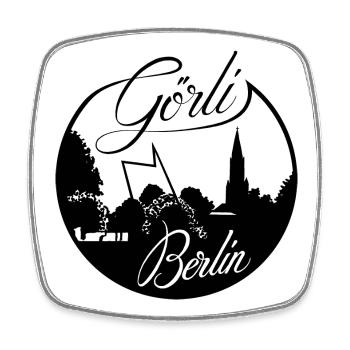 Görli Görlitzer Park - Viereckiger Kühlschrankmagnet - Weiß - Vorne