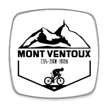 Mont Ventoux Black Edition - Square fridge magnet - white - Front