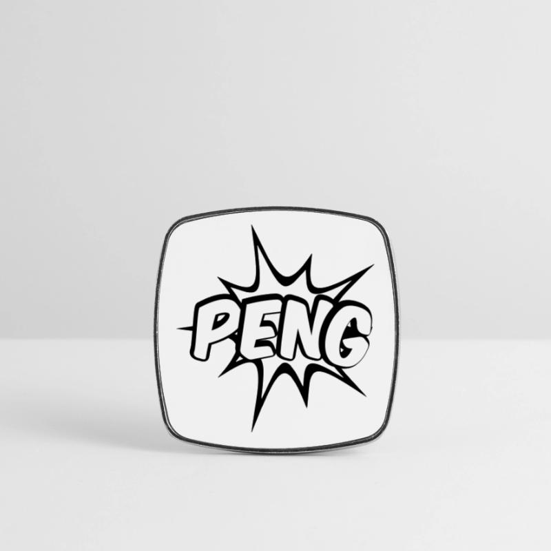 Peng Comic Design Viereckiger Kühlschrankmagnet