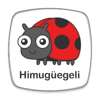 Himugüegeli - Viereckiger Kühlschrankmagnet - Weiß - Vorne