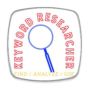 Keyword Research Magnifying Glass Logo - Square fridge magnet - white - Front