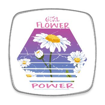 Sonnenblumen - Viereckiger Kühlschrankmagnet - Weiß - Vorne