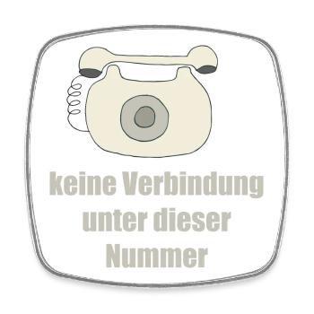 telefon - Viereckiger Kühlschrankmagnet - Weiß - Vorne