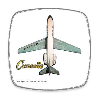CARAVELLE creation Louis RUNEMBERG © Adagp - Square fridge magnet - white - Front