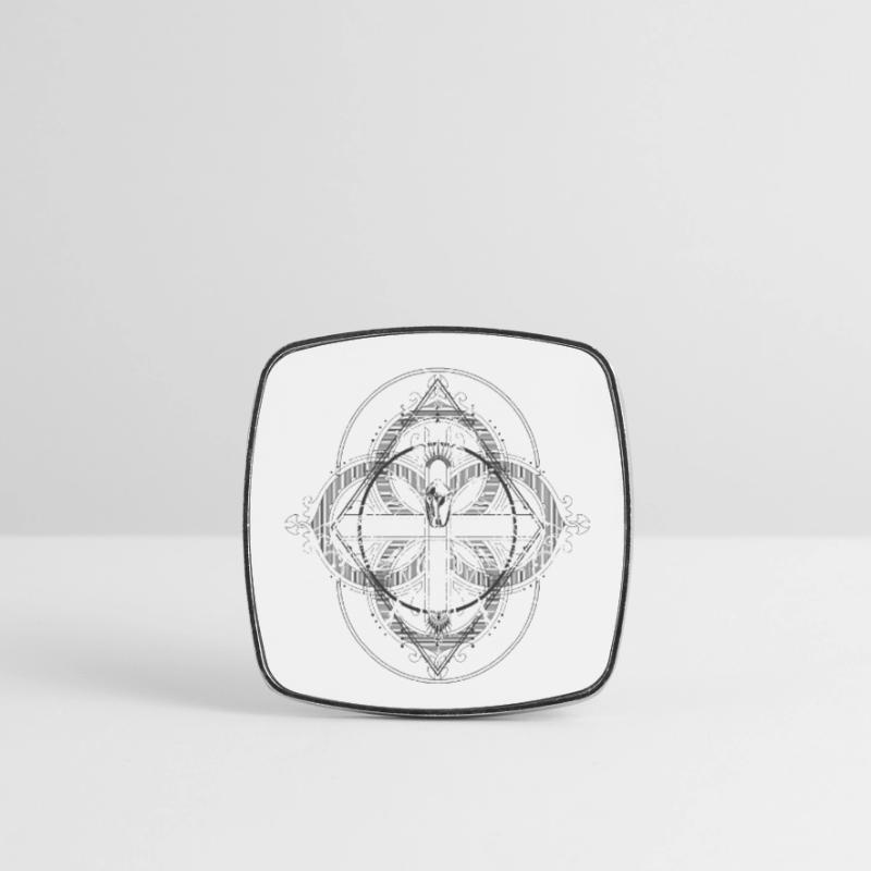 Insect Pattern Modèle d’insecte Psychédélique Bug Pattern Magnet carré