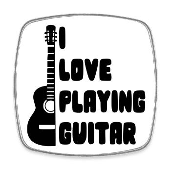 J’adore jouer de la guitare pour les guitaristes * - Magnet carré - blanc - Devant
