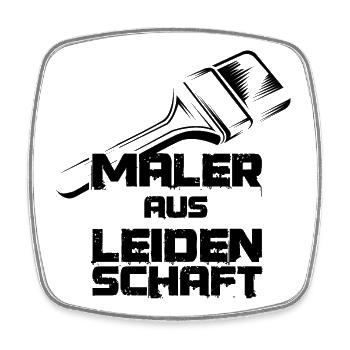 Maler aus Leidenschaft Malermeister Berufe Pinsel - Viereckiger Kühlschrankmagnet - Weiß - Vorne
