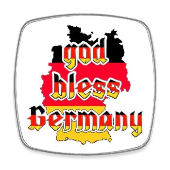 Que Dieu bénisse l’Allemagne - Magnet carré - blanc - Devant