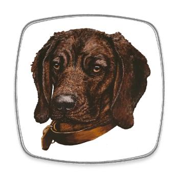 BGS Portrait Birke - Viereckiger Kühlschrankmagnet - Weiß - Vorne