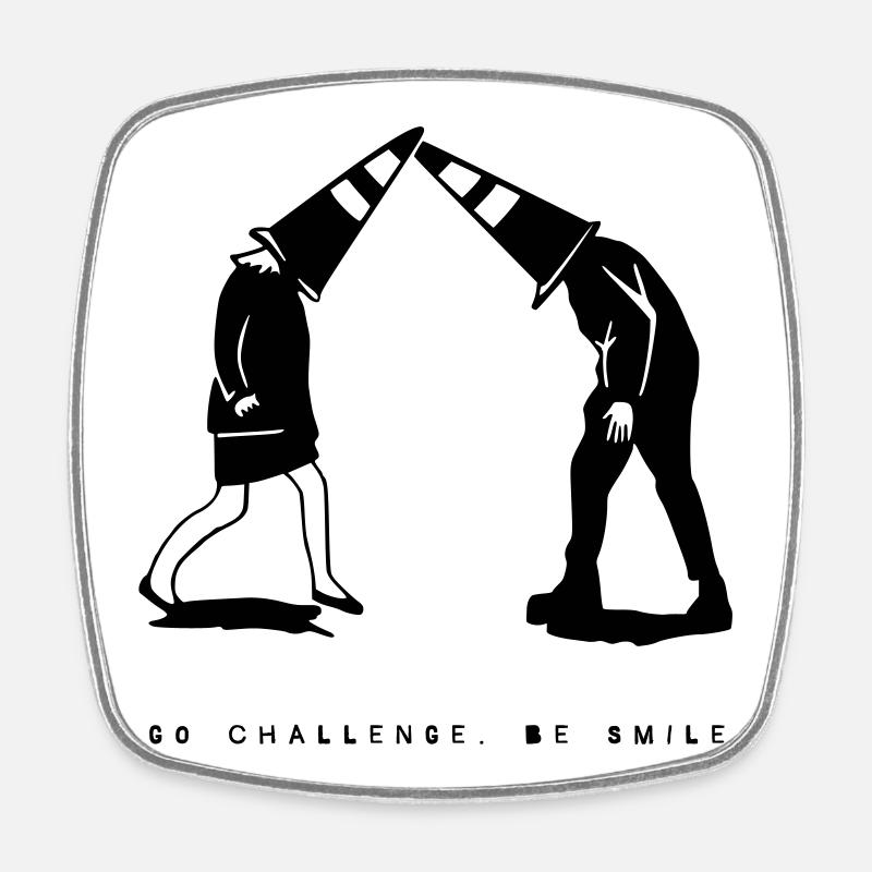 stay silly | cos why not - Square fridge magnet - white