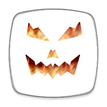 Halloween Tremin - Square fridge magnet - white - Front