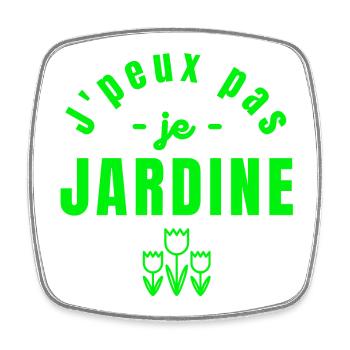 jardin, jardinage, fan de jardinage - Magnet carré - blanc - Devant