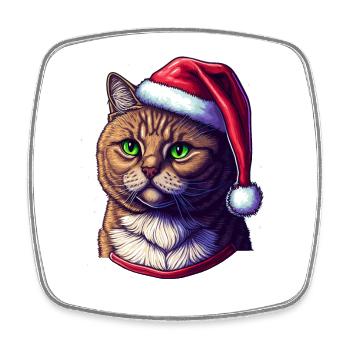 Illustration numérique parfaite du chat d’hiver, un excellent - Magnet carré - blanc - Devant