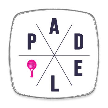 Padel tennis padel player girls women padel - Square fridge magnet - white - Front