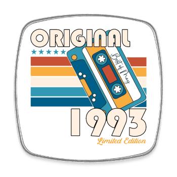 30 Birthday Man Woman Cassette May Year 1993 - Square fridge magnet - white - Front