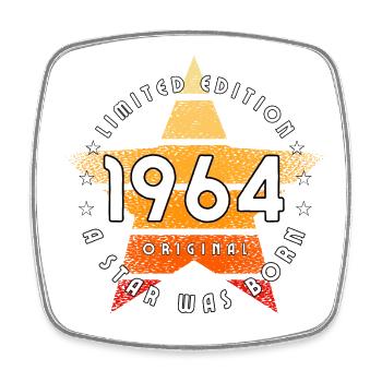 A Star est né en 1964 édition limitée originale - Magnet carré - blanc - Devant