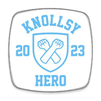 Knollsy hero 2023 defending supporters in Alkmaar - Square fridge magnet - white - Front