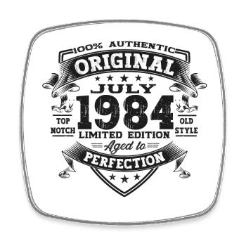 39th Birthday Man Original July Vintage 1984 - Magnet carré - blanc - Devant