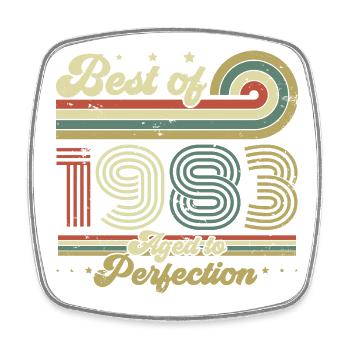 1983 Vintage Born Birthday Retro Gift - Magnet carré - blanc - Devant