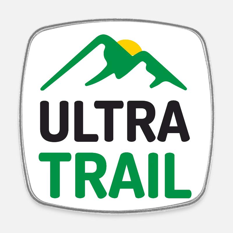 Ultra Trail - Magnet carré - blanc