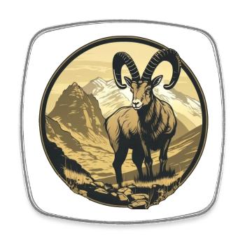 Capricorn - Square fridge magnet - white - Front