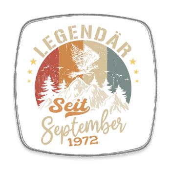 September 1972 - September 1972 Jahrestag 1972 - Viereckiger Kühlschrankmagnet - Weiß - Vorne