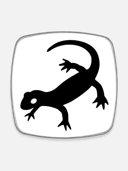 Salamander 2023 - Square fridge magnet - white