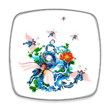 Wonderful fantasy flying animal. - Square fridge magnet - white - Front
