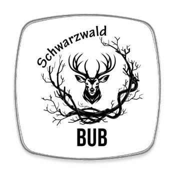 Schwarzwald Bub - Viereckiger Kühlschrankmagnet - Weiß - Vorne
