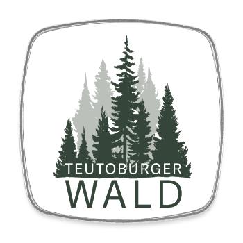 Teutoburger Wald - Viereckiger Kühlschrankmagnet - Weiß - Vorne