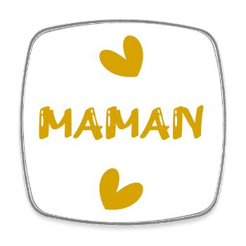 NOËL. ANNEE. ANNIVERSAIRE. RETRAITE. PAPA. MAMAM. - Magnet carré - blanc - Devant