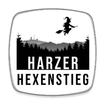Hexenstieg - Viereckiger Kühlschrankmagnet - Weiß - Vorne