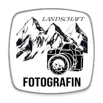 Landschaftsfotografin - Viereckiger Kühlschrankmagnet - Weiß - Vorne