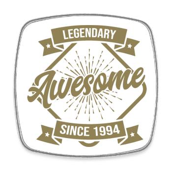 Birthday Vintage 1994 Legendary & Awesome - Square fridge magnet - white - Front