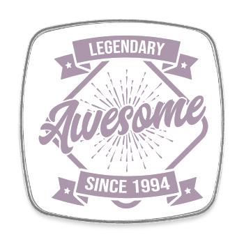 Birthday Vintage 1994 Legendary & Awesome - Square fridge magnet - white - Front