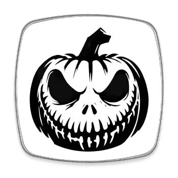 Pumpkin Ghost Halloween - Square fridge magnet - white - Front