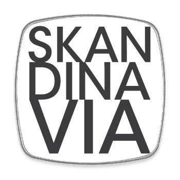 skandinavia Logo font Symbol Norden Team Icon - Viereckiger Kühlschrankmagnet - Weiß - Vorne
