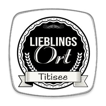 Lieblingsort Titisee - Viereckiger Kühlschrankmagnet - Weiß - Vorne