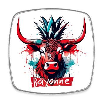 Féria de Bayonne ! Festayre - Magnet carré - blanc - Devant