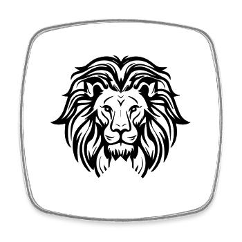 Purposeful You Circle Quote - Square fridge magnet - white - Front