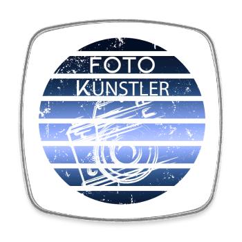 Foto Künstler - Viereckiger Kühlschrankmagnet - Weiß - Vorne