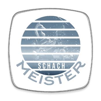 Schach Meister - Viereckiger Kühlschrankmagnet - Weiß - Vorne