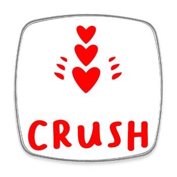 LIEBE. PAAR. ICH HABE GERADE GEHEIRATET. Junggesellinnenabschied. VALENTINSTAG. - Viereckiger Kühlschrankmagnet - Weiß - Vorne