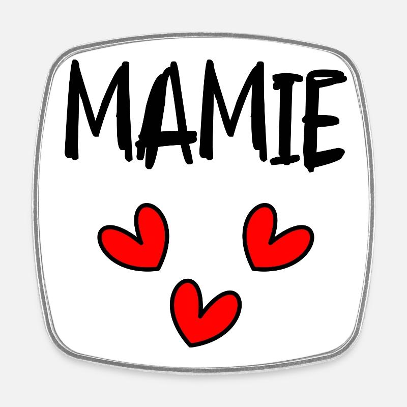 MAMIE - Magnet carré - blanc