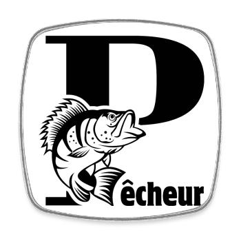 Angeln, Fischer, ich bin ein Fischer - Viereckiger Kühlschrankmagnet - Weiß - Vorne